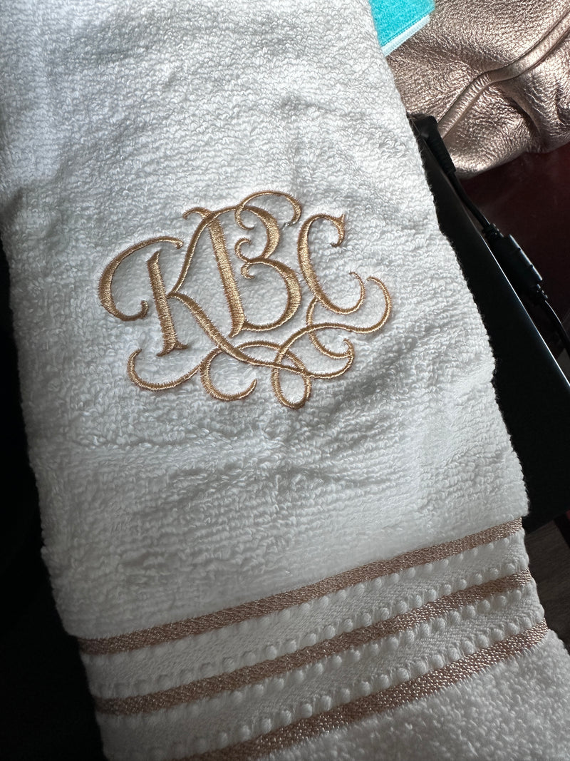 Monogrammed Towels